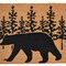 Edge Collections - 18" X 30" - Brown - Durable Bear-Themed Outdoor Welcome Mat - 1 Piece